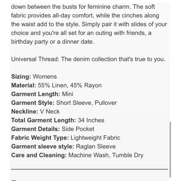 Women's Short Sleeve
Dress - Universal Thread new navy - Picture 3 of 4